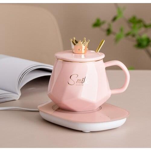 Constant temperature cup ceramic coffee cup creative personality trend Mug home office lovers cup constant temperature