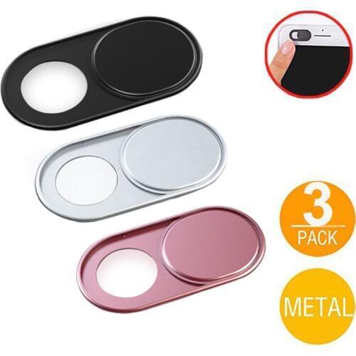 Laptop Camera lens Webcam Cover Fisheye Slider Ultra Thin Metal Web Camera Sticker Shutter for MacBook Pro iMac PC iPad Tablet