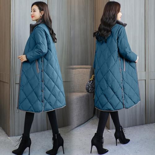 Cotton padded jacket winter wear new medium length Korean large size loose warm cotton padded jacket autumn winter M-4XL size