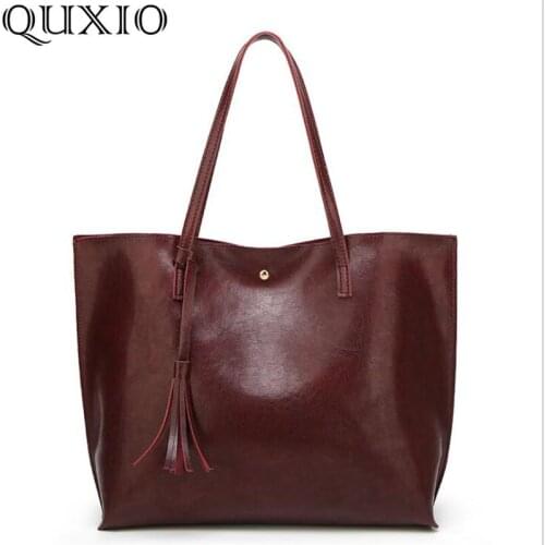 2019 new 8 color female bag Tot bag oil wax leather shoulder bag Retro Bag Female Totes Shopping High Quality Dames bolsa CZ270