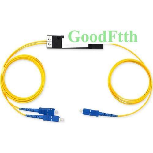 Optical Coupler FBT PLC Splitter 1:2 SC-SC/UPC SM Cable 1-1.5m GoodFtth