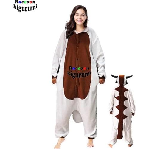 New super large XXL Anime cow Movie cartoon pajamas female male animal adult Christmas hedgehog onesie raccoon Kigurumi