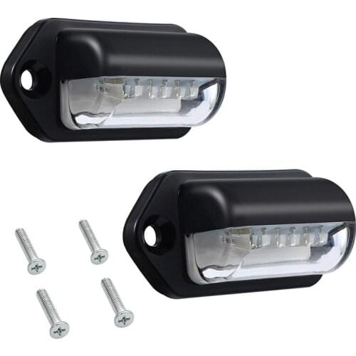 Number Plate Lights Led License Plate Light Rear Lamps Universal 12v 24v For Car Trailer Vehicle Truck Ute Van Caravan Lorry Boa