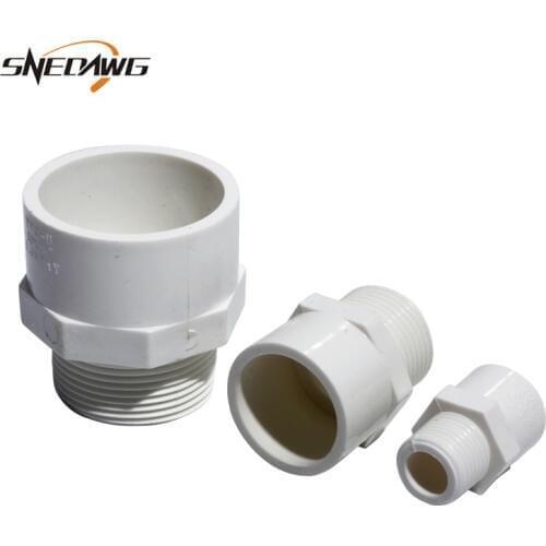 PVC-U Pipe Fittings Water Reduing Pipe Joint with Thread 20/25/32/40/50/63mm Water Pipe Supply DIY UPVC Joint Fitting