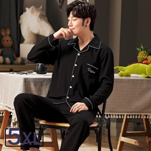 5XL Luxury Men Pajama Sets Long Plus Size Pajamas Mens Home Cloths Cardigan Suit Winter Autumn Sleepwear Winter Pajama Pijama