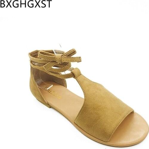 Summer Sandals Women Flats Sandals Women Summer 2021 Gladiator Sandals Women Luxury Designer Shoes Suede Zapatos Mujer Zapatos