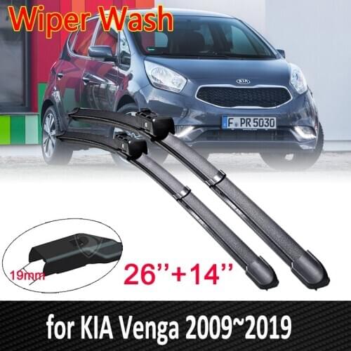 Car Wiper Blade for KIA Venga 2009~2019 YN Windscreen Wipers 2010 2011 2012 2013 2014 2015 2016 2017 2018 Car Accessories Goods