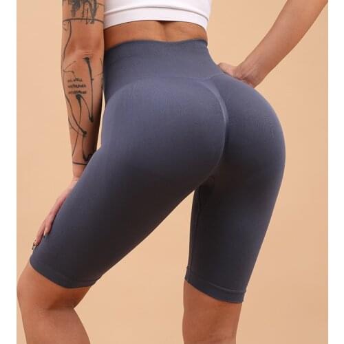 SOISOU Summer Womens Shorts Cycling Shorts Ladies High Waist Thin Push Up Tight Sports Running Fitness Gym Pants Women Short