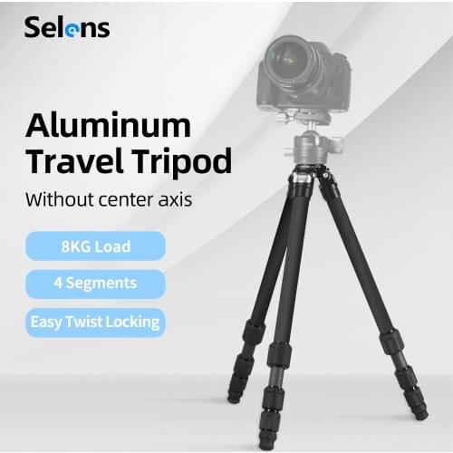 Selens TA-448 Photography camera Professional Portable tripod SLR camera tripod for Live photo stabilizer