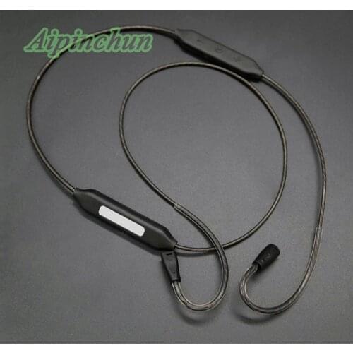 Aipinchun Earphone Cable Replacement APTX Cord with Mic APT-x Bluetooth-Compatible 4.1 Adapter for IE8 IE8i IE80 Headphone