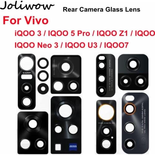 Rear Camera Glass Lens For Vivo IQOO 3 5 Pro iqoo Z1 U3 IQOO 7 Back Main Camera Glass Lens