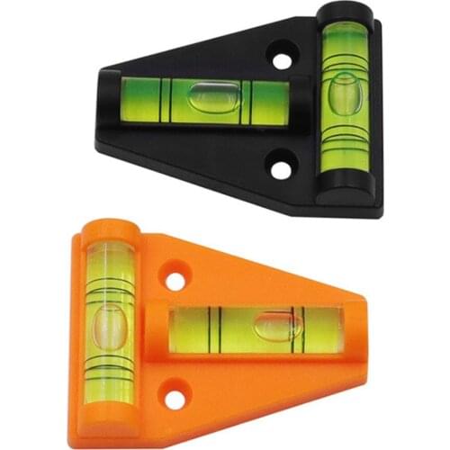 1Pcs Mini T Type Spirit Level Measurement Instrument Triangular Level T-type Spirit Bubble Shell Plastic Measuring Tools