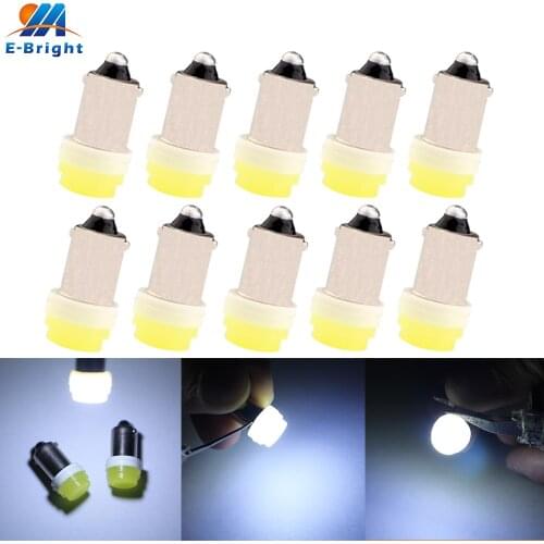 10X DC 12V BA9S 1W Automobile Interior 120lm Flood light White High Power LED Width Lamp Car Door side Light Reading Lights
