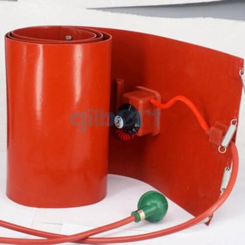 110V 250x1740x1.8mm 2000W Silicon Band Drum Heater Blanket Oil Biodiesel Metal Barrel