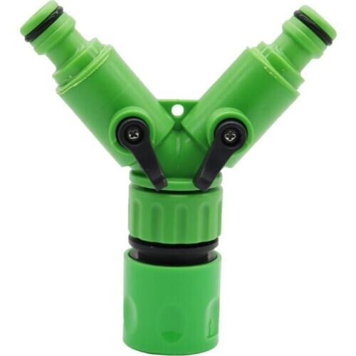 2-Way Valve Quick Connector Aquarium Accessories Hose fitting Agriculture Y Valve Pipes Splitters Water Flow Control Valve 1 Pc