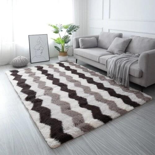 2021 Large Rugs For Modern Living Room Long Hair Lounge Carpet In The Bedroom Furry Decoration Nordic Fluffy Floor Bedside Mats
