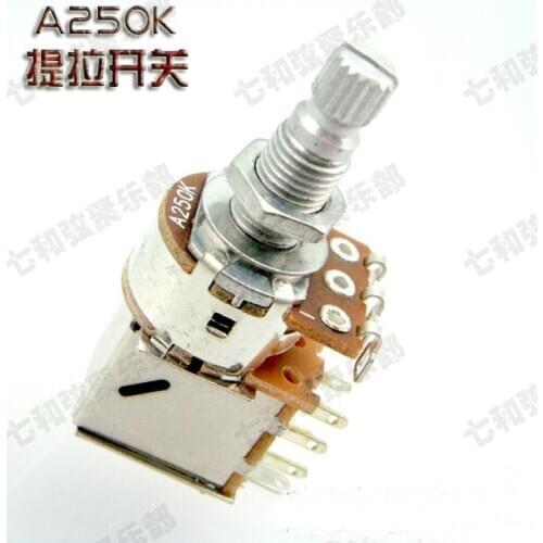 3 Pcs A250K Push Pull Guitar Control Pot Potentiometer Guitar parts