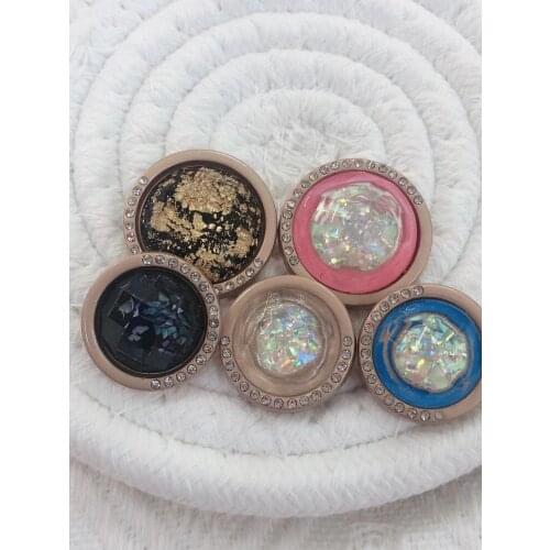 5pcs Decorative Buttons for Clothing Sewing Women Coat Suit Gold Metal Button on Clothes Needlework Accessorie apparel
