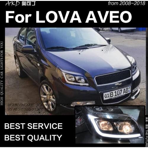 AKD Car Styling for Chevrolet Aveo Headlights 2008-2012 Lova LED Headlight Nexia DRL Hid Head Lamp Bi Xenon Beam Accessories