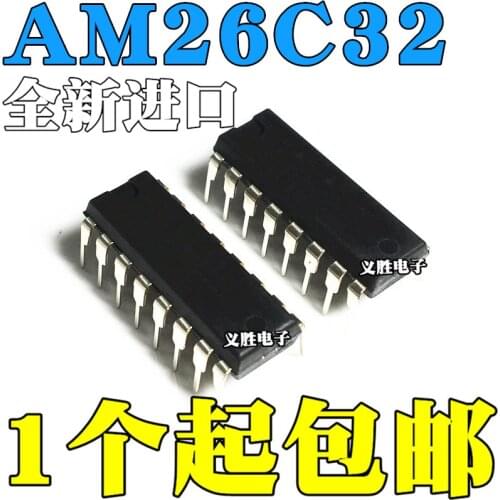 AM26C32 New and original AM26C32CN DIP16 Four-way differential line receiver chip Four-way differential line receiver chip, dri