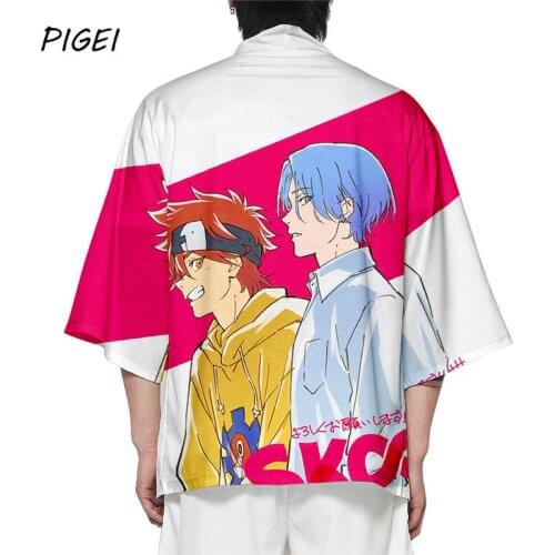 Anime SK8 the Infinity Miya Chinen Cosplay Coat Mens SK Eight Langa Hasegawa Cherry Blossom Kimono Cloak Plus Size Robe Women