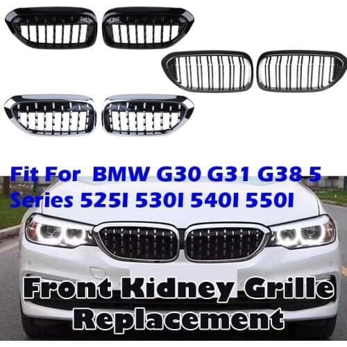 Car Kidney Grill Diamond Drop Slat Sport Racing Eiamond Grille Fit For Bmw G30 G38 525i 528i 530i 540i 2017-2020,Car Accessories