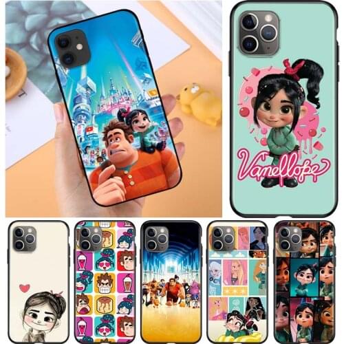 Wreck-It Ralph Disney Movie for Apple iPhone 12 Pro Max Mini 11 Pro XS Max X XR 6S 6 7 8 Plus 5S SE2020 Soft Black Phone Case