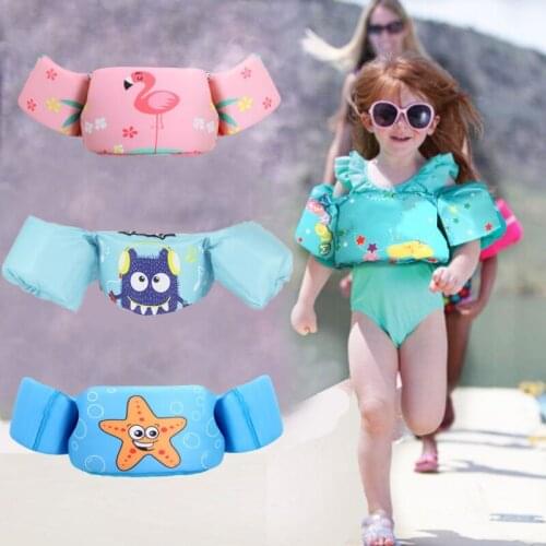 Baby Float Cartoon Arm Sleeve Life Jacket Swimsuit Foam Safety Swimming Training Floating Pool Float Swimming Ring Kid Swimsuit