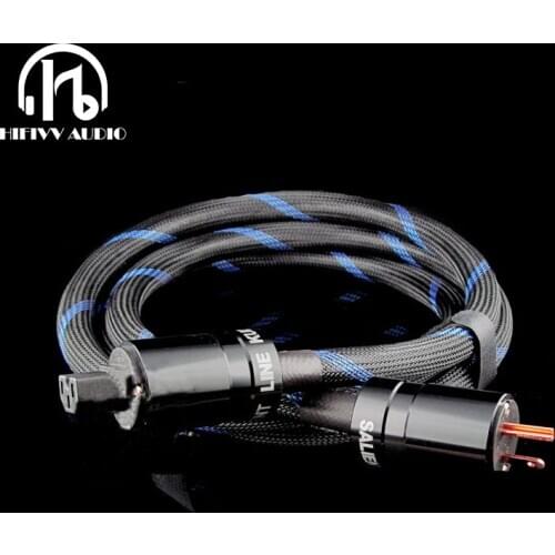 Hifivv audio Hifi Audio Power Cable Power Cord with American Standard Plug 6 square AC cable