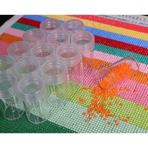 Diamond Painting Accessories Box DIY Container Embroidery Mosaic Tools Bead Cross Stitch Plastic Drill Storage 8 bags