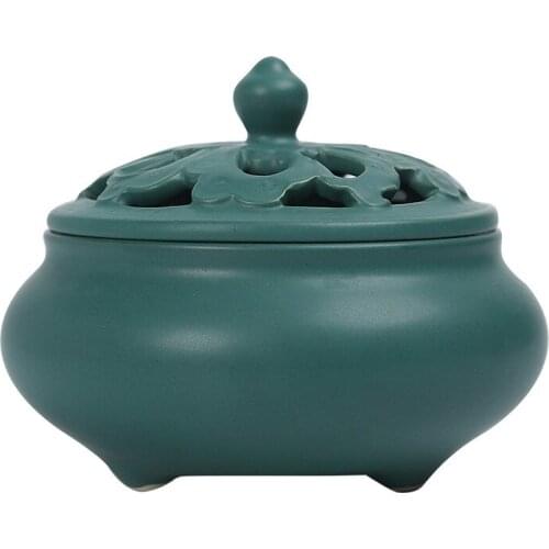 Summer Mosquito Holder Ceramic Multi-color Calming Buddha Incense Burner Vintage Living Room Decoration Incense Burner Crafts