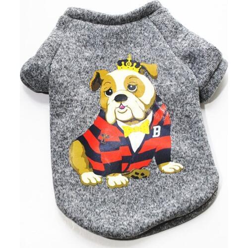 Cute Dog Cat Pet Clothes Cartoon Puppy Sweater Coat Soft Warm Pet Jackets Autumn Winter Dog Clothes For Small Dog Cat Chihuahua