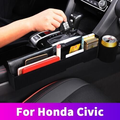 Central control storage box seat slot box storage box modification For Honda Civic 10th 2016 2017 2018 2019 2020