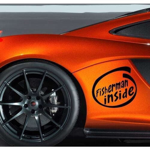 New Product Car Sticker For Fisherman Inside Vinyl Decal Fishing Fish Hunting Bass Car Styling Accessories Decor Jdm