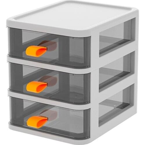 Plastic Storage Bin Stationery Sundries Holder Puzzles Makeup Desk Storage Cabinet Office Home School Storage Supplies