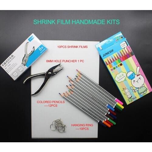 Clear shrink films embellishments Primary shrink film making handmade Kits