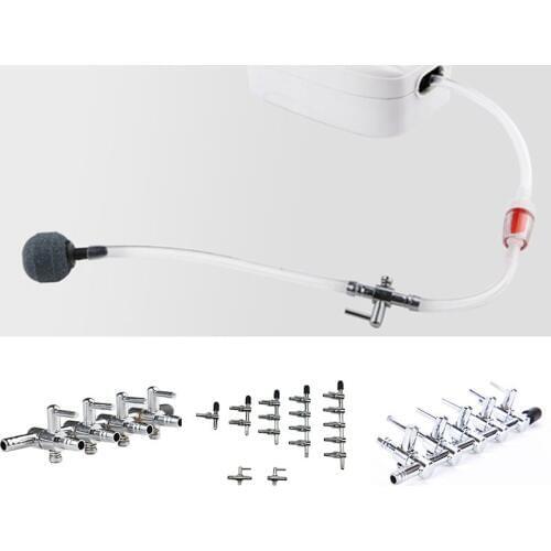 Air Flow Tube Pipe Line Aquarium Tank Air Flow Splitter Air Pump Control Valve Switch Valve