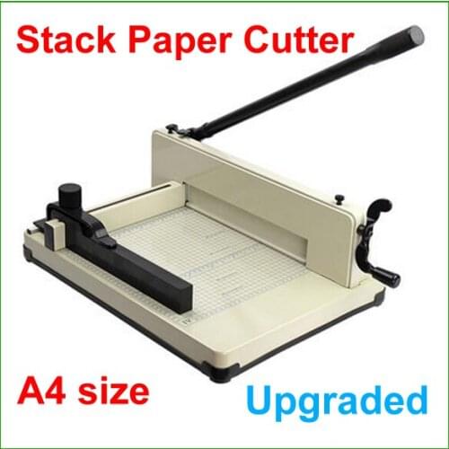 Upgrade New Heavy Duty A4 Size Stack Paper Cutter All Metal Ream Guillotine No Assembly Required