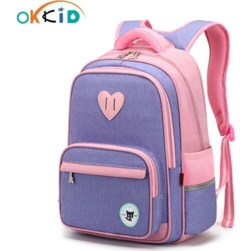 OKKID cute girl school backpack child schoolbag kids kawaii bookbag primary student backpack for girls new year gifts wholesale