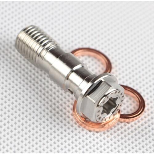 RZMA Motorcycle electric vehicle oil pipe upper pump inner torx screw hydraulic brake oil hose modification two in one