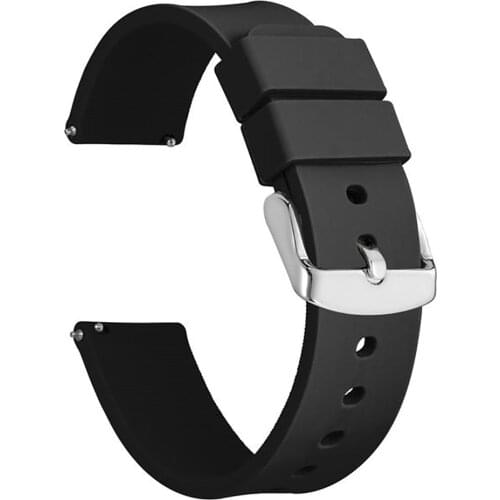 JUELONG Silicone Watchband 20mm 22mm Waterproof Quick Release Replacement Bracelet Men Women Black Sport Rubber Watch Strap