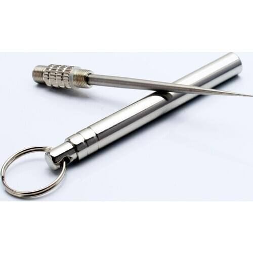 Titanium Outdoor Edc Portable Fruit Fork Multifunctional Toothpick Waterproof Camping Tool Is More Powerful Than Dental Floss