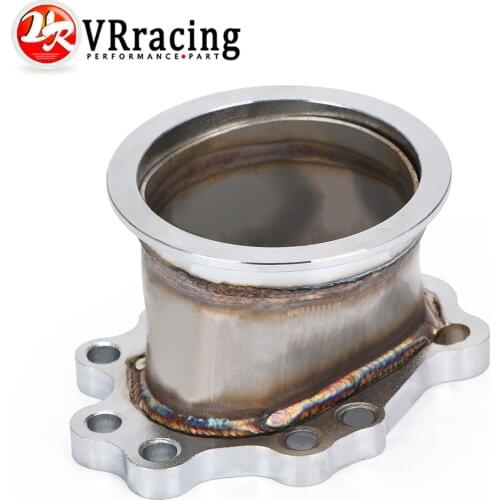 VR - Turbo Adapter Flange T25 T28 GT25 GT28 8 Bolt to 3″ 76mm V Band Turbo Outlet Downpipe Flange Adapter VR4826