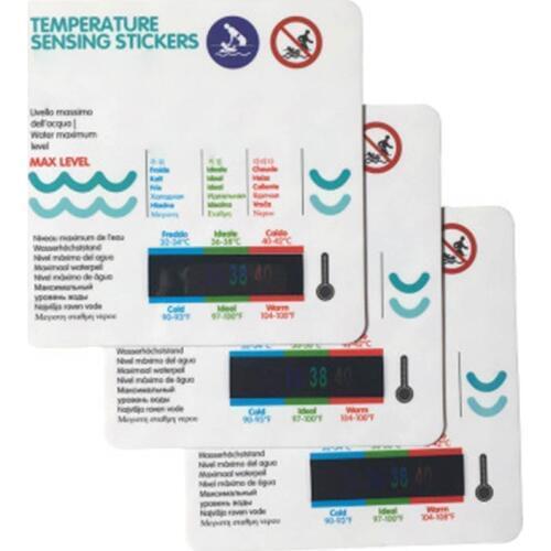 10Pcs Bathtub Pool Cartoon Temperature Card Baby Shower Water Sensor Sticker Baby Health Care AN88