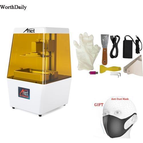 Anet N4 3D Printer LED Curing Light Resin SLA Printers LCD Assembled 2K Screen Off-Line Print 3D Drucker Impressora 3d Printer