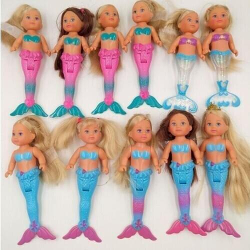 5PCS/LOT Mermaid Dolls Mini 16CM Kelly Dolls Toys For Girls