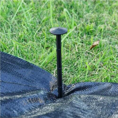 50PCS Garden Ground Nail Greenhouse Film Mulch Tools Plastic Fixed Pegs Weed Prevention Ground Cloth Sunshade Mist Net Reusable