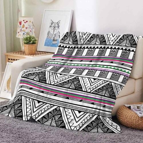Bohemian Fashion Simplicity Sofa Blankets Double Sided Soft Flannel Fleece Warm Sheet Bedspread Travel Cover Throw Blanket Gifts