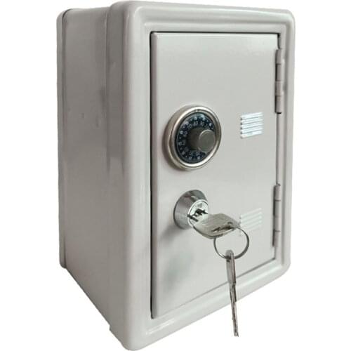 Household Insurance Box Mini Metal Safe Creative Piggy Bank Key Insurance Cabinet Desktop Decoration Money Boxes Home Decor