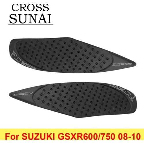 Motorbike Parts For GSXR600 GSXR750 2008 2009 2010 Motorcycle Gas Tank Side Pad Protector Sticker Knee Tank Traction Pad
